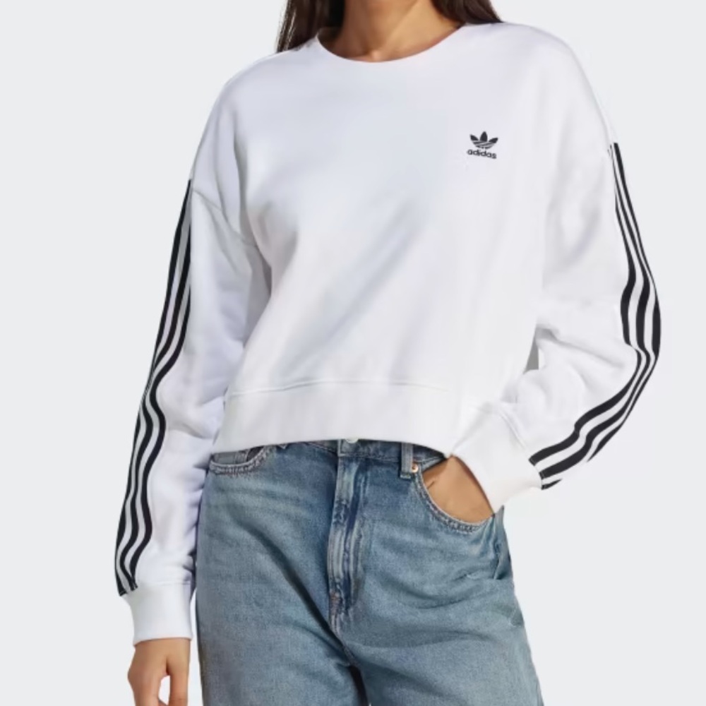 Adidas Women's Classic White Sweatshirt - Picture 2 of 6